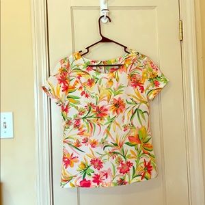 J Crew Floral Blouse